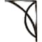 Ekena Millwork Miller Wrought Iron Bracket, (Triple center brace), Antiqued Pale Gold 2"W x 7 1/2"D x 10"H BKTM02X07X10TMIAPG - alternate 6